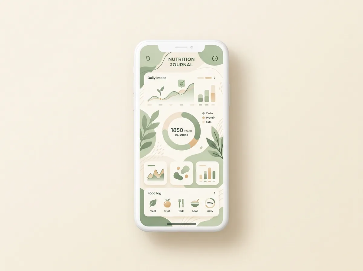 Vista previa conceptual de la futura app Salud en la Mesa en un teléfono móvil